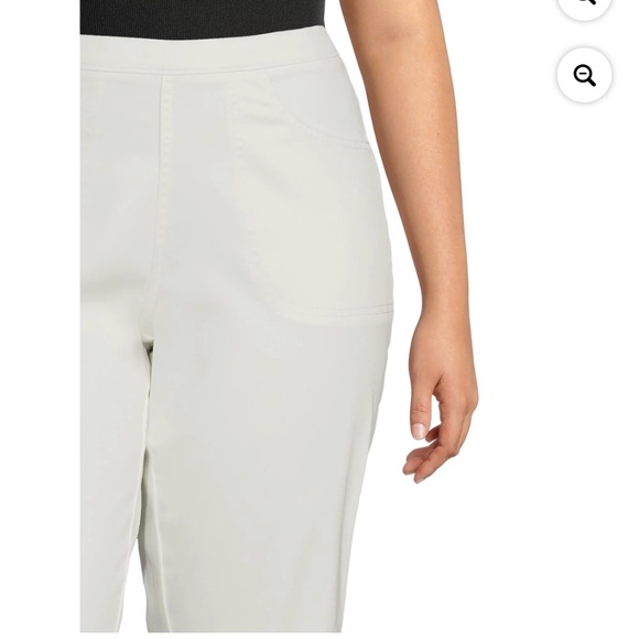 Just My Size Women’s white Pull On Stretch 2 Pocket Capri Pants 2X (18W-… - Picture 3 of 8
